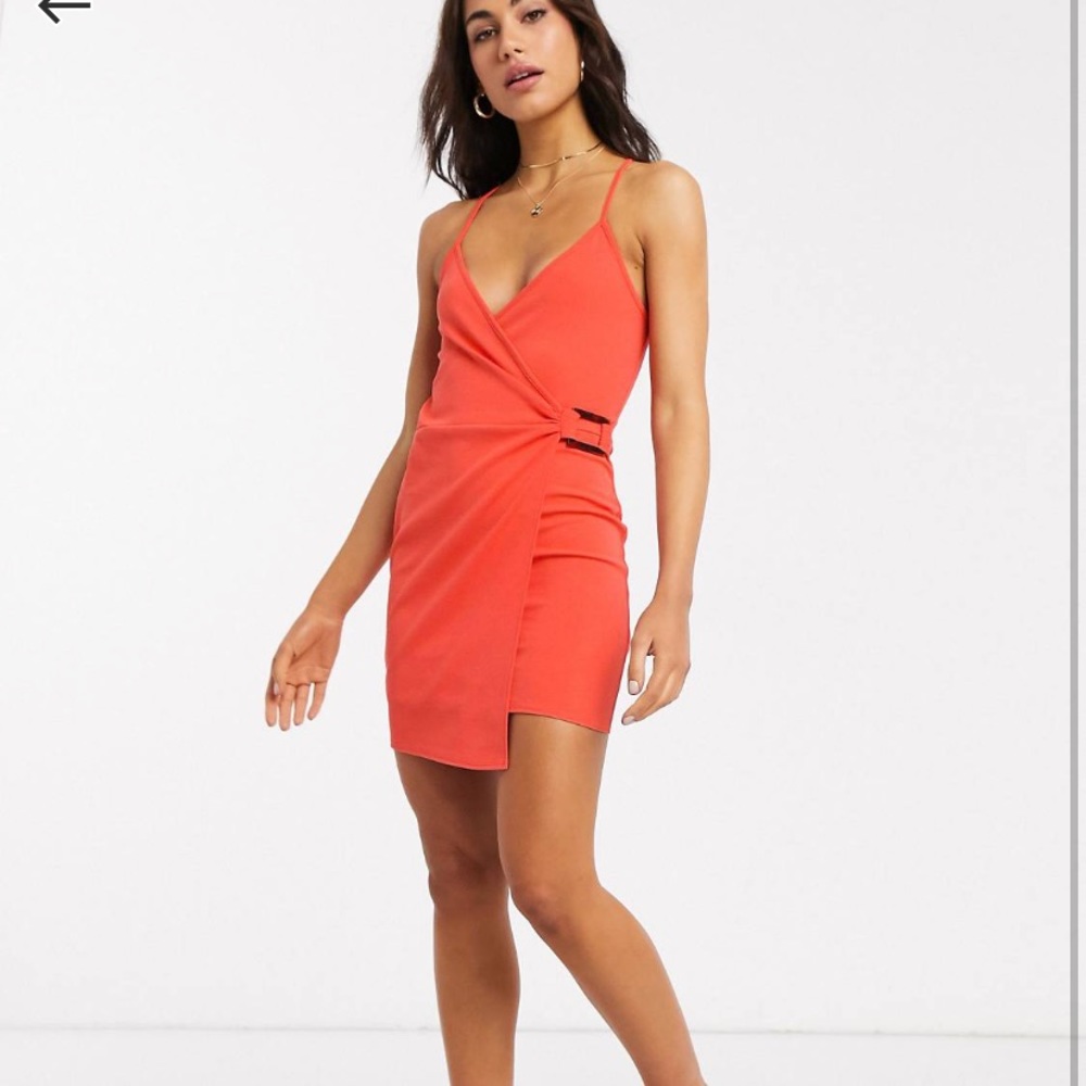 Red ASOS mini dress
